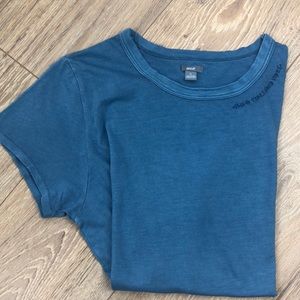 Aerie High Tides Good Vibes blue tee